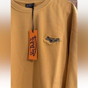 Von Dutch Flying Eyeball Sweatshirt Sz large Crew Neck NWT